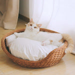 Panier Chat Boule Osier