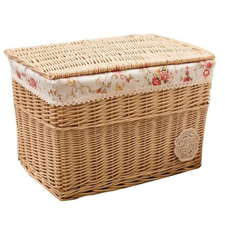 panier à linge osier rectangulaire
