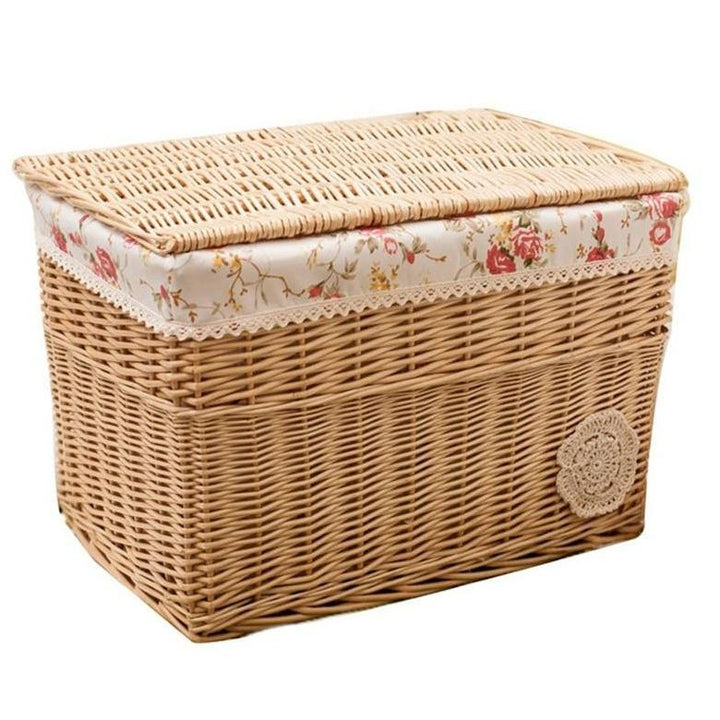 panier à linge osier rectangulaire