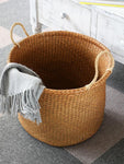 Grand Panier à Linge Osier Jaune