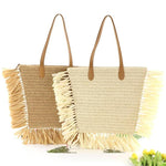 sac de plage osier franges