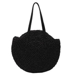 grand sac rond osier noir