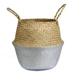 Cache-Pot Osier Argenté