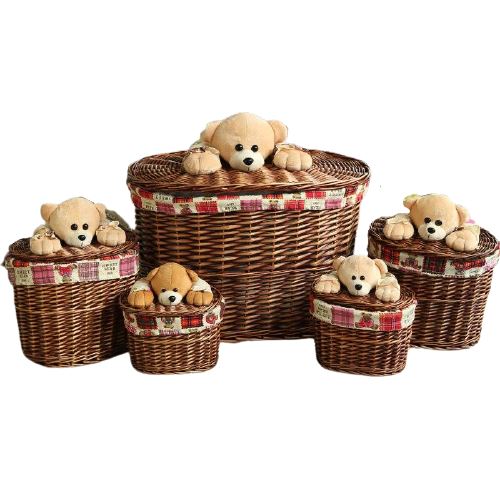 Panier en osier pour chambre bébé
