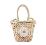 sac rond osier fleur