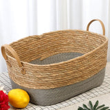 Panier Rangement Osier Gris