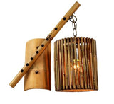 applique murale osier bambou