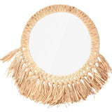 Miroir osier bohème