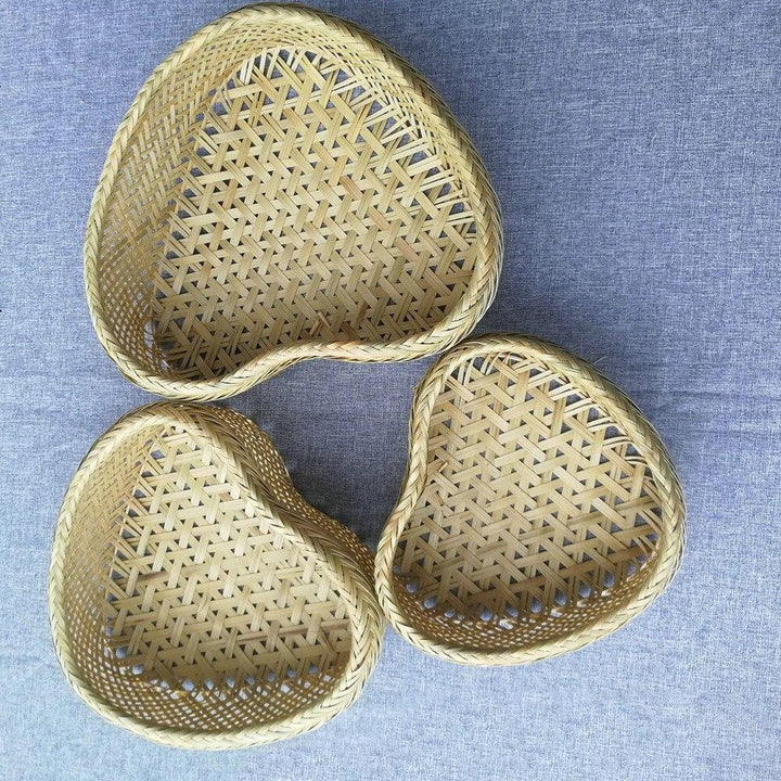 Panier Coeur en Osier pour Mariage