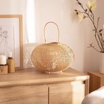 Lampe à Poser Boule Osier