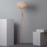 Lampe Trépied Osier