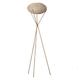 Lampe trépied osier