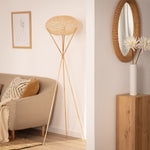 Lampe Trépied Osier