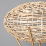 Lampe Trépied Osier