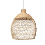 Lampe boule osier 