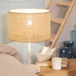 Abat-Jour Osier Lampe de Chevet