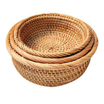 Paniers rangement osier tressé