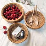 Panier Rangement Osier Tressé