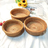 Panier Rangement Osier Tressé