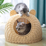 Panier Osier Chat Japonais