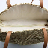 Sac Rond Osier Coquillage