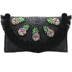 sac à main en osier noir