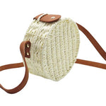 sac rond en osier blanc